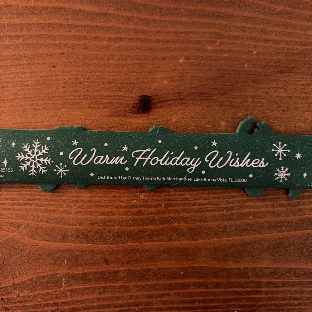 DISNEY CHRISTMAS‎ GREEN HOLIDAY SLAP BRACELET